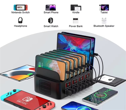 16 ports USB ladedock