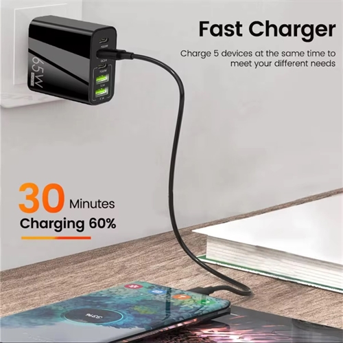 USB-C+A lader