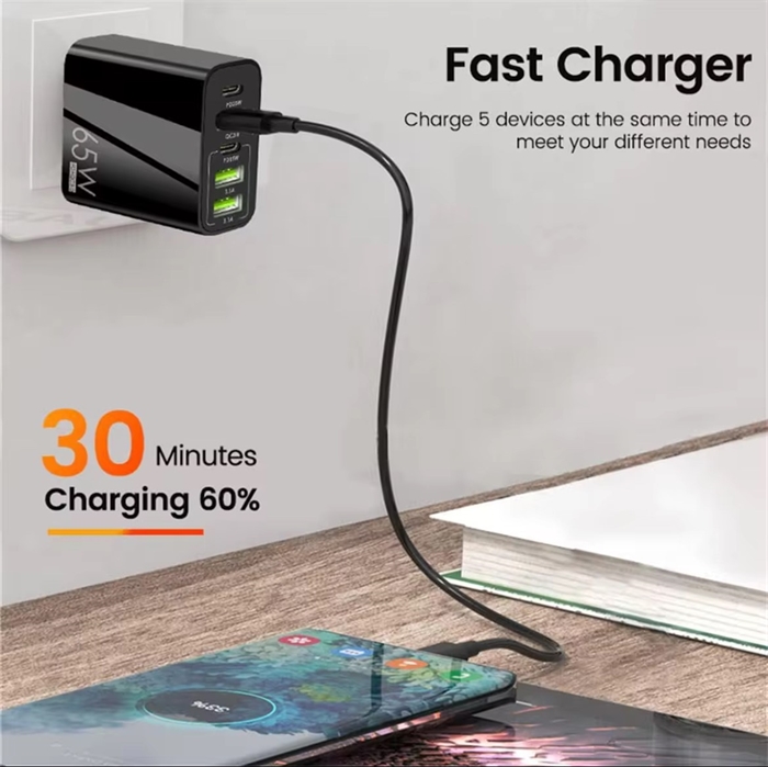 USB-C+A lader